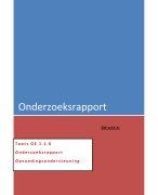 Project opvoedingsondersteuning periode 1 