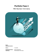 Portfolio Opdrachten HBO Bachelor Informatica Fase 4 - Behaald - Incl. Beoordeling - NIEUWE STIJL