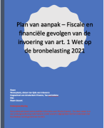 Onderzoeksvaardigheden HvA plan van aanpak CIJFER 8,5 - ZIE BUNDEL!