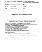 Dimensioneren van Constructies TU/e Tussentoets 2015