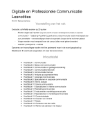 Samenvatting & Notities Digitale en Professionele Communicatie