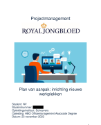 Projectmanagement | cijfer 8 | Schoevers | HBO Officemanagement