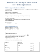 Transport van materie door diffusieprocessen