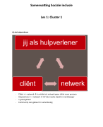 Samenvatting Sociale inclusie 