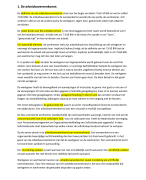 Samenvatting arbeidsrecht 