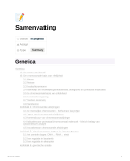 Samenvatting genetica (UGent)