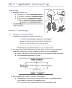 Samenvatting stem diagnostiek 