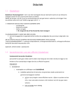 Samenvatting Didactiek 1.2