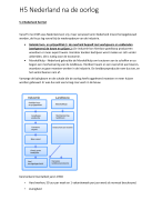 Geschiedenis Werkplaats H5 Nederland na de oorlog 3vwo
