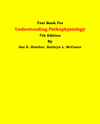 Test Bank For Understanding Pathophysiology  7th Edition By Sue E. Huether, Kathryn L. McCance | Chapter 1 – 44, Latest Edition|