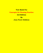 Test Bank For Concepts for Nursing Practice 3rd Edition By Jean Foret Giddens | Chapter 1 – 57, Latest Edition|