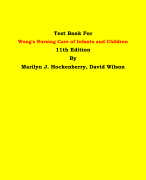 Test Bank For Wong's Nursing Care of Infants and Children 11th Edition By Marilyn J. Hockenberry, David Wilson | Chapter 1 – 34, Latest Edition|