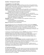 Uitgebreide Samenvatting Basisboek Logistiek