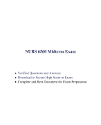 NURS 6560 Midterm Exam (100 Q & A, Latest-2023) / NURS 6560N Midterm Exam / NURS6560 Midterm Exam / NURS-6560N Midterm Exam: Walden University | 100% Correct Q & A |