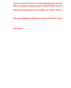 Praktijkgericht onderzoek 2: examen excel 