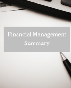 Financial Management Summary