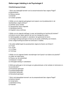 Oefenvragen Inleiding in de Psychologie deel 2