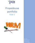 NCOI portfolio fase 1 Human resource management 