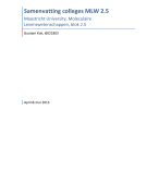 Samenvatting colleges Gen-omgevingsinteracties