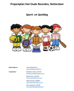 Projectplan buurtpedagogiek