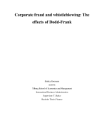 Bachelor thesis finance; 
