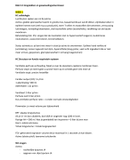 Samenvatting hoorcolleges blok 23