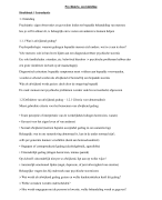 Samenvatting psychopathologie
