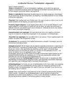 Toetsdoelen Juridsche horizon, recht