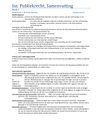 Samenvatting Internationaal Publiekrecht