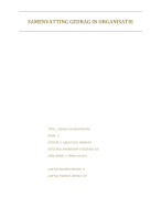 Samenvatting 'Gedrag in organisatie', zesde druk 