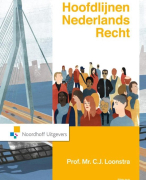 Samenvatting Hoofdlijnen Nederlands Recht