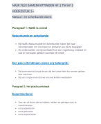 NASK FLEX havo vwo 2 hoofdstukken 1,2,3 samenvatting...