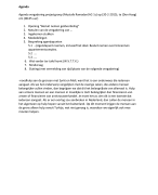 Business Skills Agenda en Notulen
