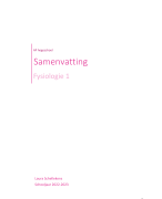 Samenvatting fysiologie 1