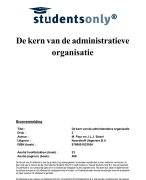 De kern van de administratieve organisatie Samenvatting