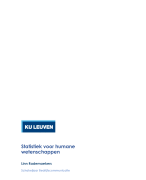 Samenvatting statistiek voor humane wetenschappen F0FG1A