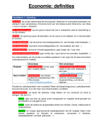 Begrippenlijst Economie 