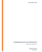 Communicatie en preventie examen opdracht p2m