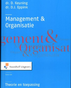Management en organisatie Samenvatting 