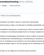 KU Leuven: Religie, zingeving en levensbeschouwing