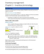 Summary Supply Chain Management