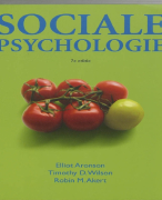 Sociale psychologie Samenvatting 