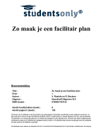Zo maak je een facilitair plan Samenvatting 