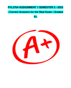 PVL3704 ASSIGNMENT 1 SEMESTER 2 - 2023 | Correct Answers for the Real Exam | Graded A+
