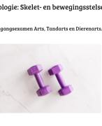 Biologie voor het ingangsexamen: Skelet- en bewegingsstelsel