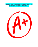 Oregon law Cosmetology Exam 2023 | All Questions Covered | Graded A+