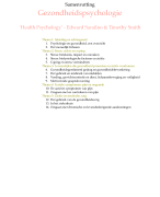 INLEIDING IN DE GEZONDHEIDSPSYCHOLOGIE PB0512, Open Universiteit, samenvatting 'Health Psychology' v