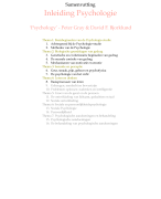 INLEIDING IN DE PSYCHOLOGIE PB0014 - DEEL 1, Open Universiteit, samenvatting 'Psychology' van Gray e