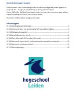 Samenvatting hoorcolleges BAS 1 Knie (Hogeschool Leiden) 