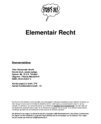 Elementair recht Samenvatting 